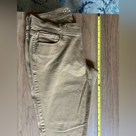 Old Navy sz 10 women’s tan Rockstar ankle skinny jeans, casual khakis, stretchy - Picture 6 of 8